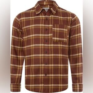 NWT Marmot Men's Fairfax Novelty Light Weight Flannel Chocolate Medium